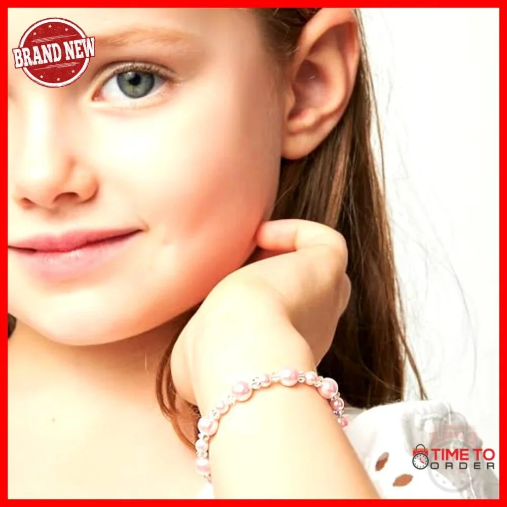 Sterling Silver Pearl Bracelet for Toddlers, Adjustable Keepsake Jewelry